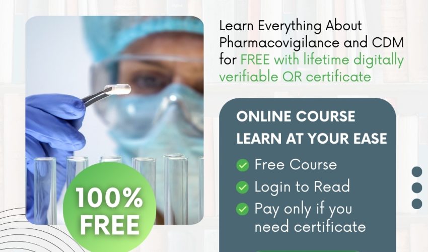 Pharmacovigilance course